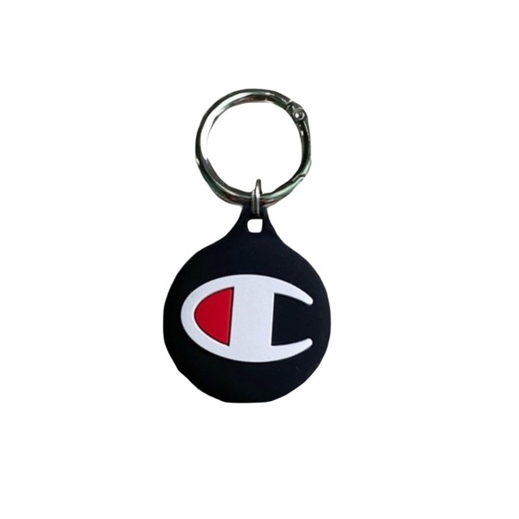 Champion Logo Brand AirTag Silicone Keychain Case 1pc NWT - Picture 2 of 4